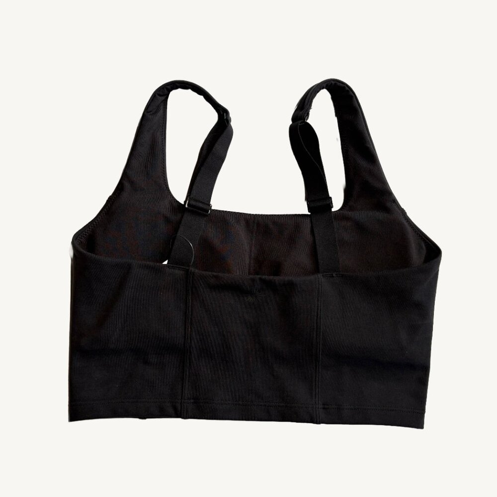 NWT Offline By Aerie The Hugger Longline Sports Bra Black Size Extra Small - Picture 5 of 5